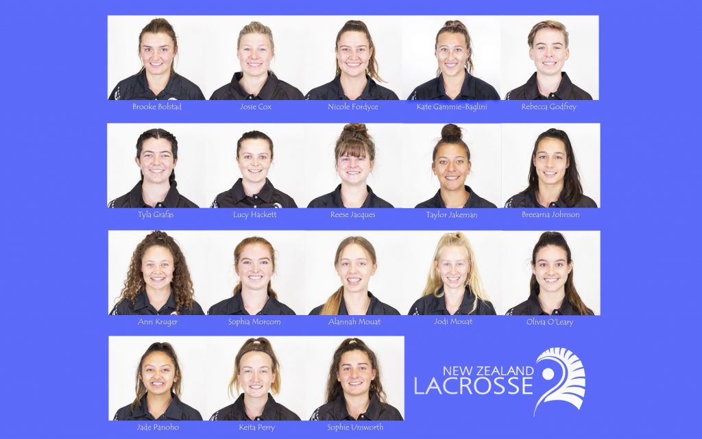 NZ U19 Lacrosse team